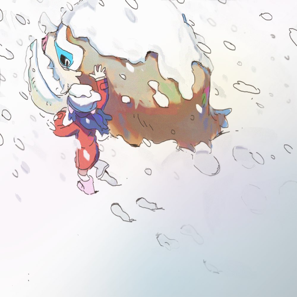 ヒカリ(ポケモントレーナー) 「❄️ 」|甘鼠のイラスト