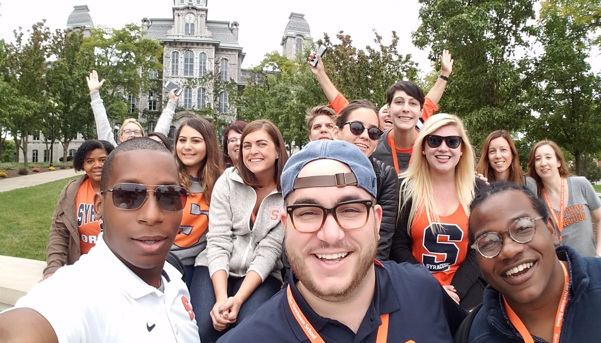 havuherd's tweet photo. Our #selfie game is strong! #SyrCommF2F   #GoOrange #squad https://t.co/Uf02b5dWew