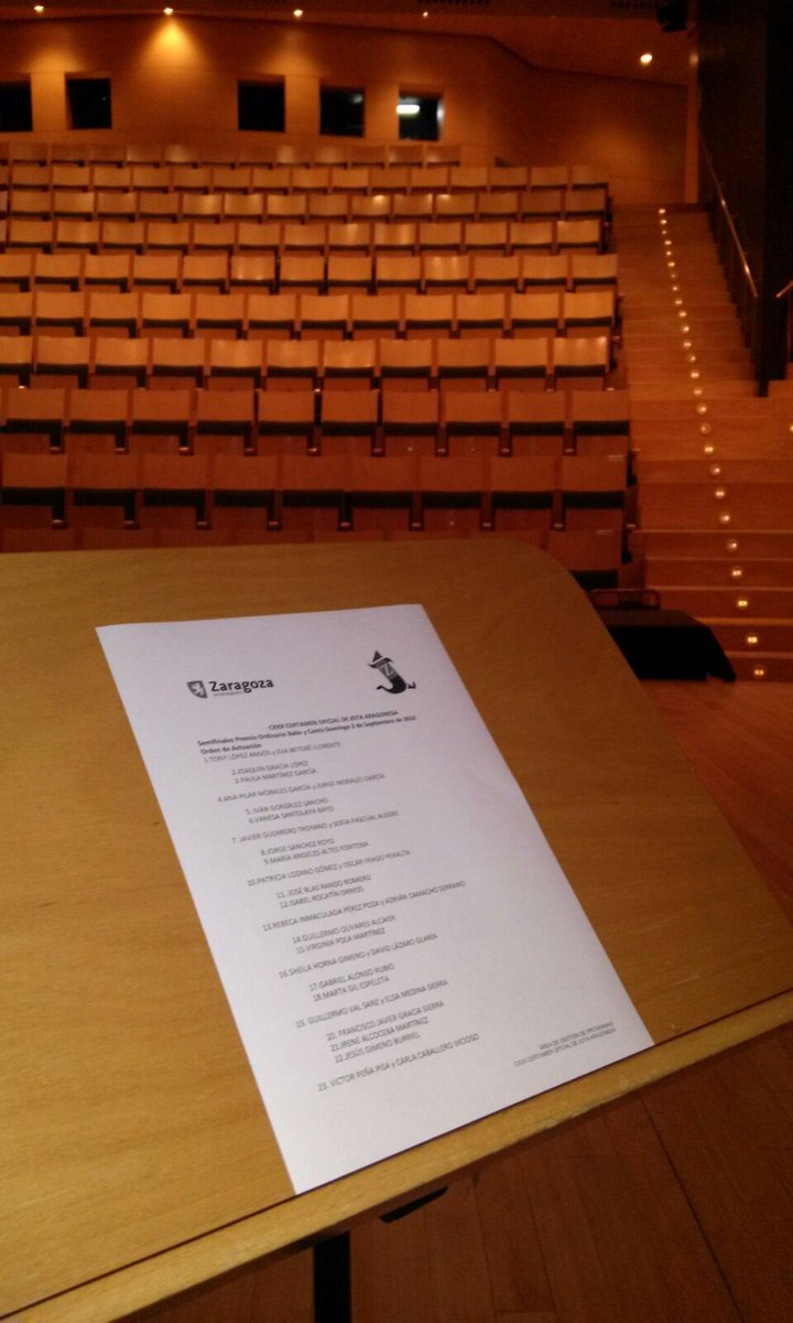 AuditorioZGZ's tweet photo. Comienza la segunda semifinal CXXX Certamen de Jota Aragonesa en @AuditorioZGZ vive las @FiestasPilarOfi #venalauditorio #culturaparatodos https://t.co/BmCKeMsqTe