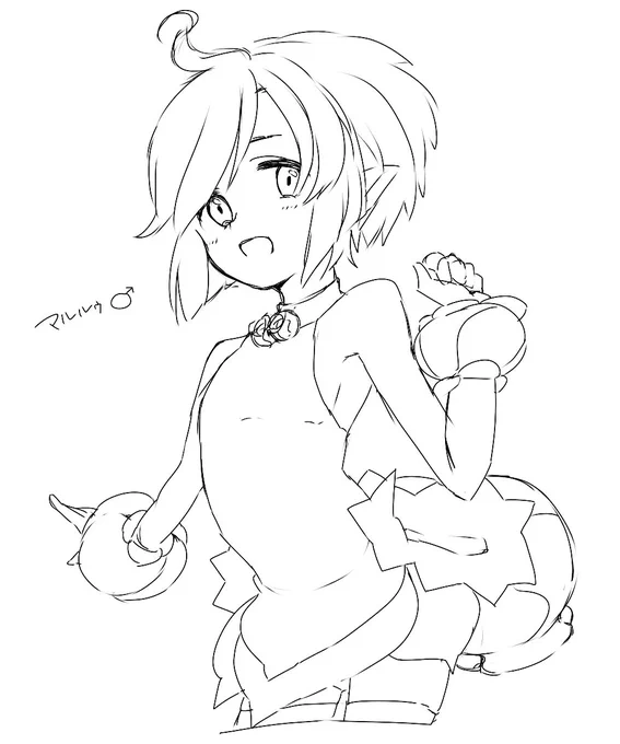 ※男体化

今日のらくがき～～性転換たのし～～
明日色塗りたい 