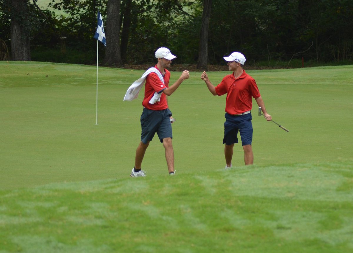 CGAgolf1909's tweet photo. In a swing of momentum at #nc4ball, Emmons-Lyerly make back-to-back birdies at holes 8 & 9 to take a share of the lead (-20) #BackNineBattle https://t.co/Fv21g6YUqs