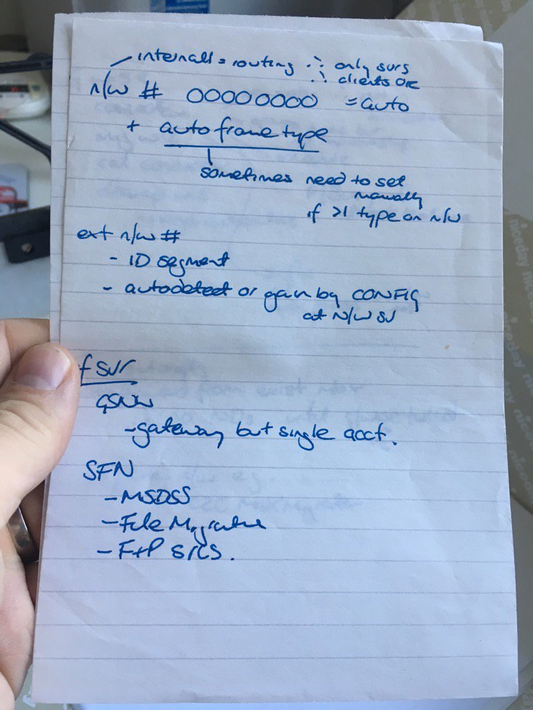 markwilsonit's tweet image. I&apos;m sure this meant something to me once upon a time... pre-blog notes about Novell #NetWare I think!