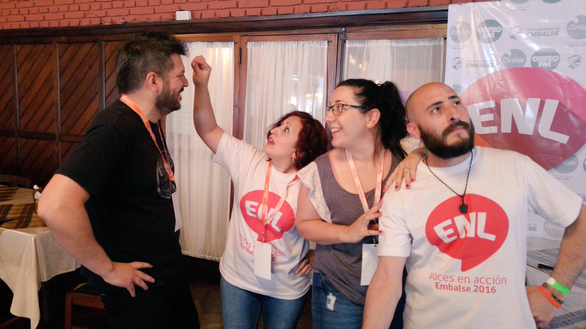 ENL_Locutores's tweet photo. "El" Equipo de #Comunicación del #ENL2016. https://t.co/ftNHb7Dwr6