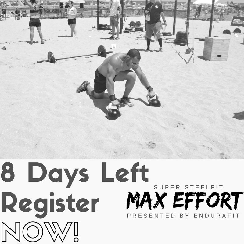 SuperSteelFit's tweet photo. Time is ticking, register now and put yourself through the test!
Do you have what it takes to compete!
Register Now - Only 8 days away https://t.co/nSP3DXaHsB