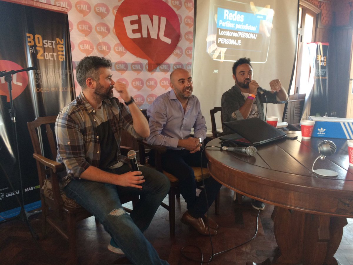 negrafranco's tweet photo. @javirosemberg @mmcardarelli y @FlavioLorenzo en el #ENL2016 Hablan del uso de las redes sociales.@ENL_Locutores https://t.co/dtLYqp6EG5