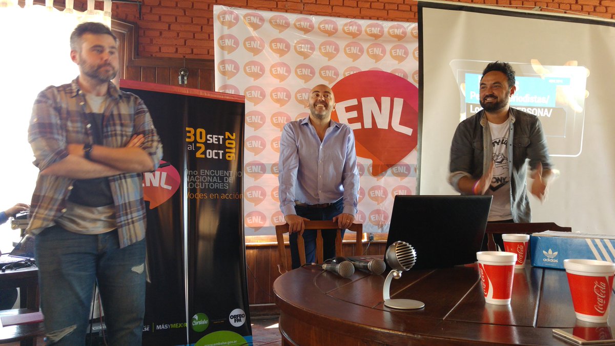 XimeParodi's tweet photo. Comienza la Conferencia-taller: Locutores y periodistas en las redes con @javirosemberg, @FlavioLorenzo y @mmcardarelli en el #ENL2016 https://t.co/u4P0CW9Bdw