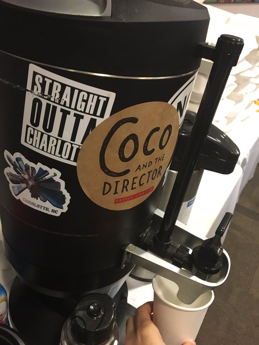 Mrs_Schimizzi's tweet photo. Still loving all the hot coffee and swag from @fortelegato to support the work of the #ECET2Carolinas teachers! https://t.co/yxxwmd4lPi
