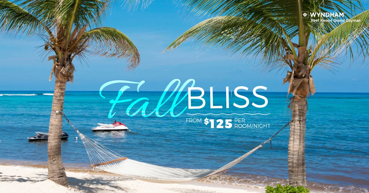 WyndhamReef's tweet image. You deserve our beach front bliss! Enjoy summer in the fall with our #FallBliss offer!