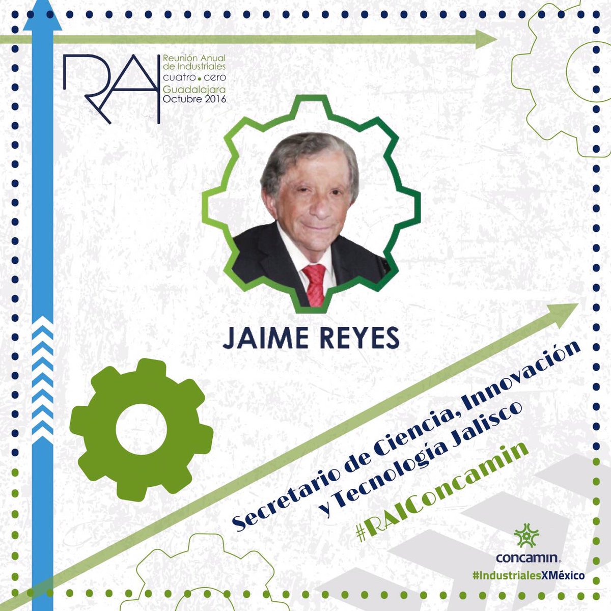 CONCAMIN's tweet photo. Dentro de la primeras actividades de la #RAIConcamin en GDL, tendremos a @jaimereyesro, Srio de Ciencia, Innovación y Tecnología @InnovaJal https://t.co/o7OtGOU0Ho