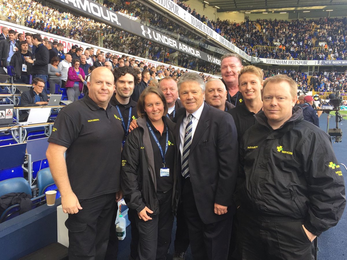 X9Services's tweet photo. X9's Medical Team lead by Pete Fisher looking after the players at Tottenham Hotspur today.  @THFC_Spurs https://t.co/qbRqbW4rMu