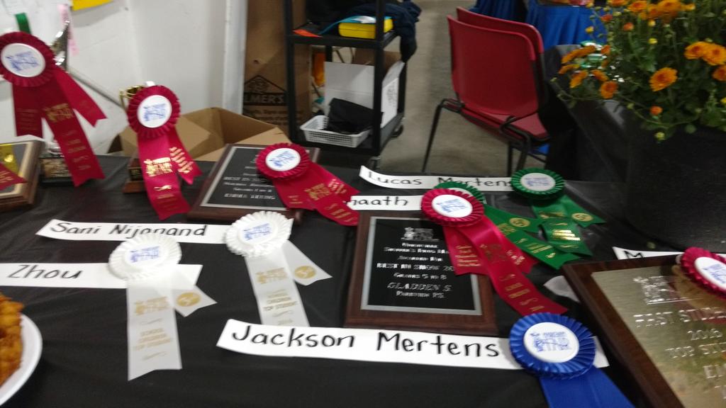 Boagee's tweet photo. @markhamfair school children's art from section 12 is getting ready to present these awards to our top student artists!!! https://t.co/jeCadJ3sUk