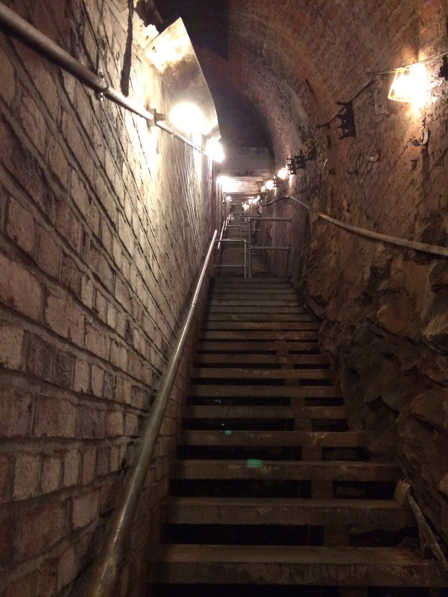 triff83's tweet photo. #clifton #rocks tight squeeze, not for the clostraphobic - hard hat tour at clifton rocks railway https://t.co/CIOspiGMzz