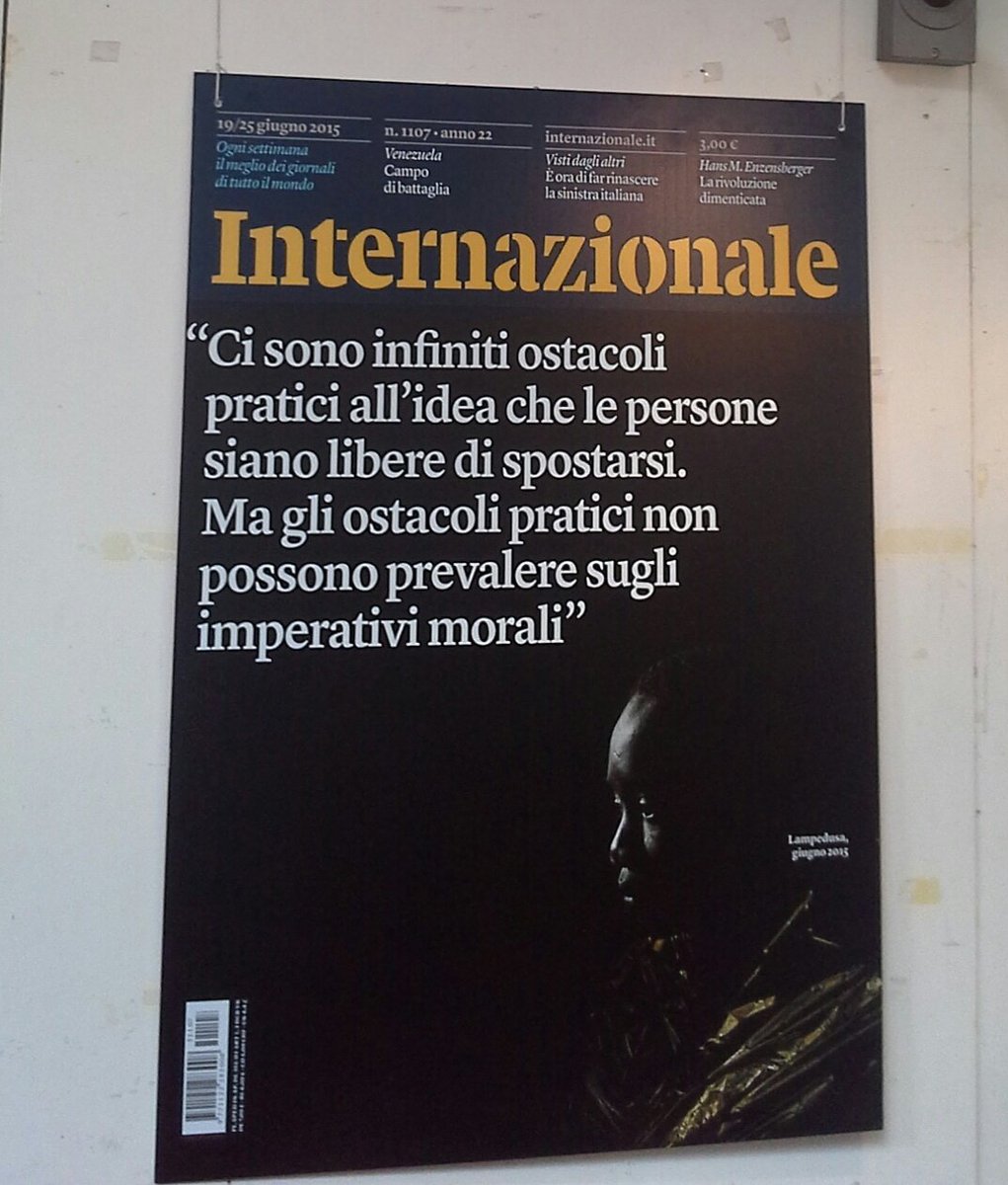 DavidePatitucci's tweet photo. Pietro Bartolo "Soccorriam i migranti a 20 miglia dalle coste di partenza, xché nn andiam a prenderli lì? #intfe #intfe2016 @Internazionale https://t.co/2BEmjELk14