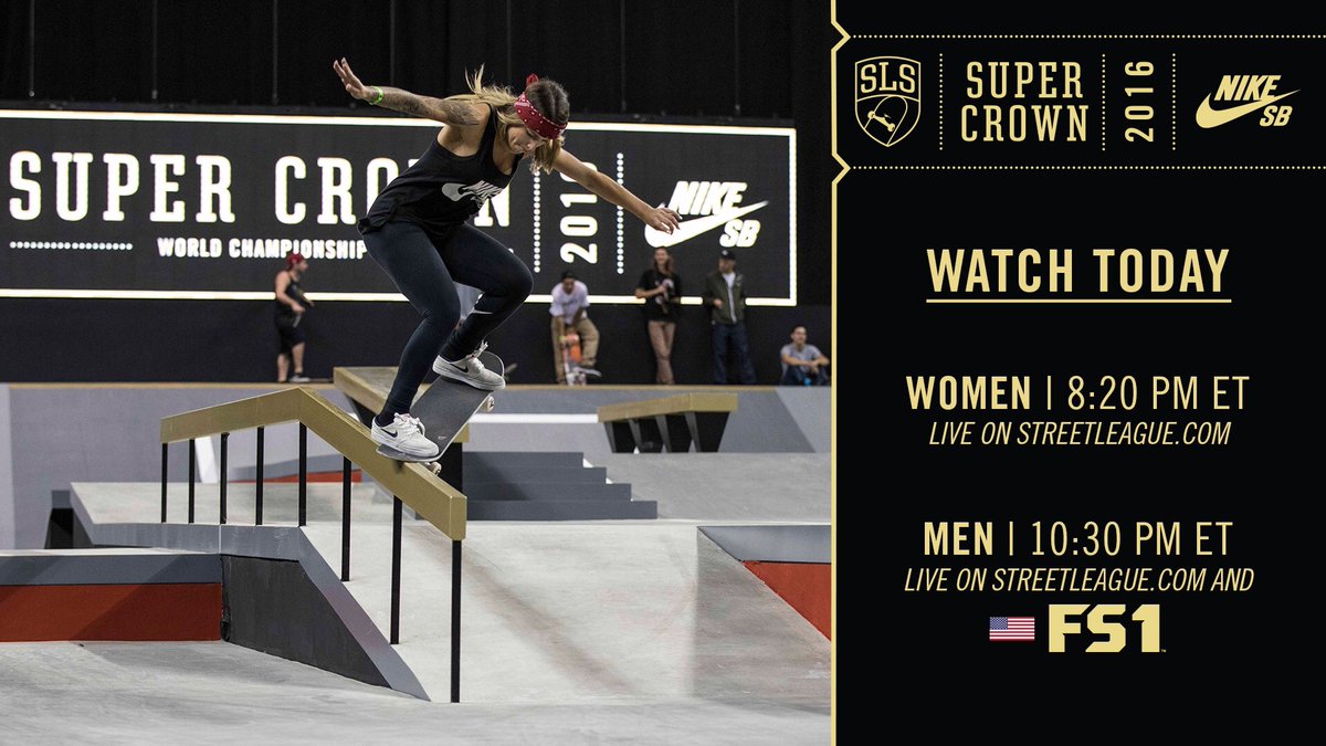 LeticiaBufoni's tweet photo. The @SLS @NikeSb Super Crown World Championship is today! Women’s contest starts at 8:20pm ET on https://t.co/adpuVKmEMU https://t.co/HwPYAVPMPw