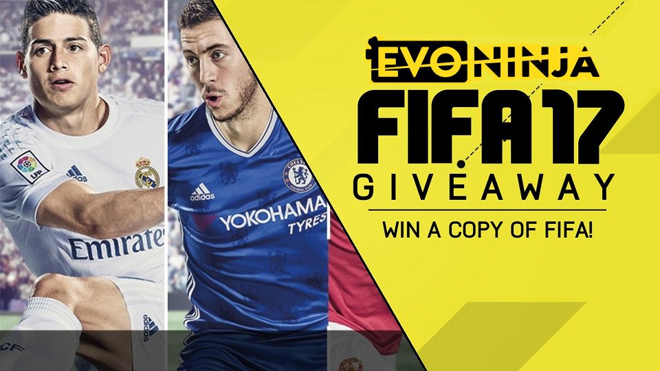 evoninjacom's tweet photo. One very lucky person is about to win a FREE COPY of FIFA 17!!!! RT &amp; Follow to enter the giveaway, ANY CONSOLE!  #evoninjacom https://t.co/SLT4IeDXF3