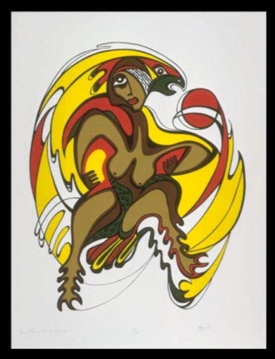 CanadaCouncil's tweet photo. In memory of Daphne Odjig, whose life, work &amp; art have inspired so many. Our thoughts are with her family &amp; friends https://t.co/3hh0wtdlO7 https://t.co/beVUHu5JvA