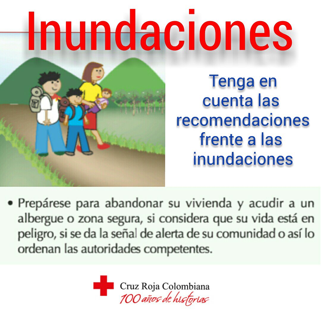 WsarAtl's tweet photo. Frente a #Inundaciones siga las recomendaciones @cruzrojacol @CruzRojaMag @CRUZROJA_BQ @TICAtlantico https://t.co/WjiNV8ezmQ