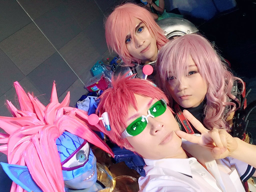 knm0q0's tweet photo. Cosmania2日間お疲れ様でしたー!はー楽しかった✨桃色ヘアーのキャラも意外といた♪ #Cosmania2016 https://t.co/0PpZCIWwKm