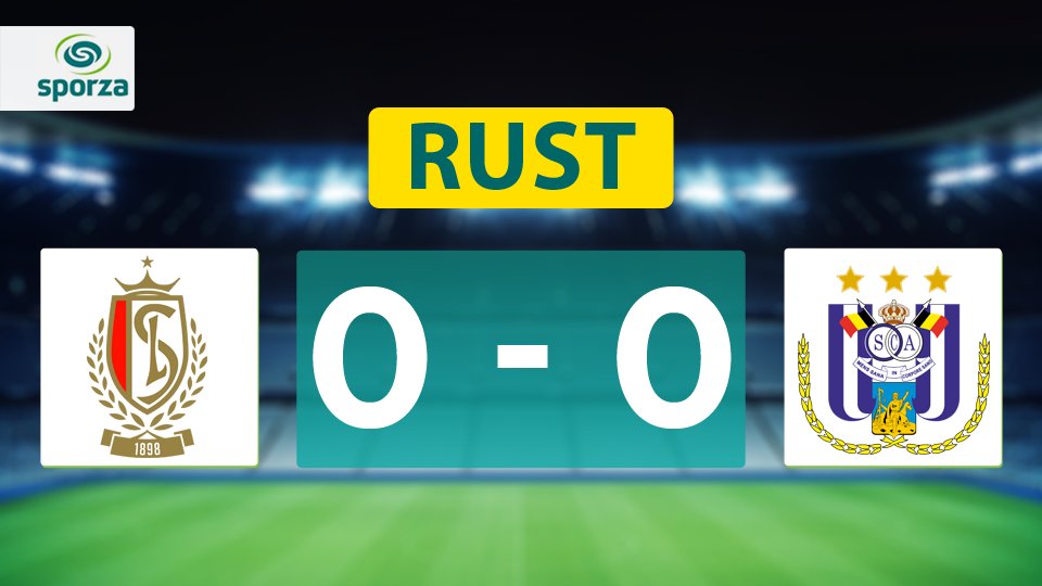 sporza's tweet photo. Rust in Standard-Anderlecht. https://t.co/TsluCO9K0j #liggend #zittend #staand https://t.co/aLV1d5NvGM