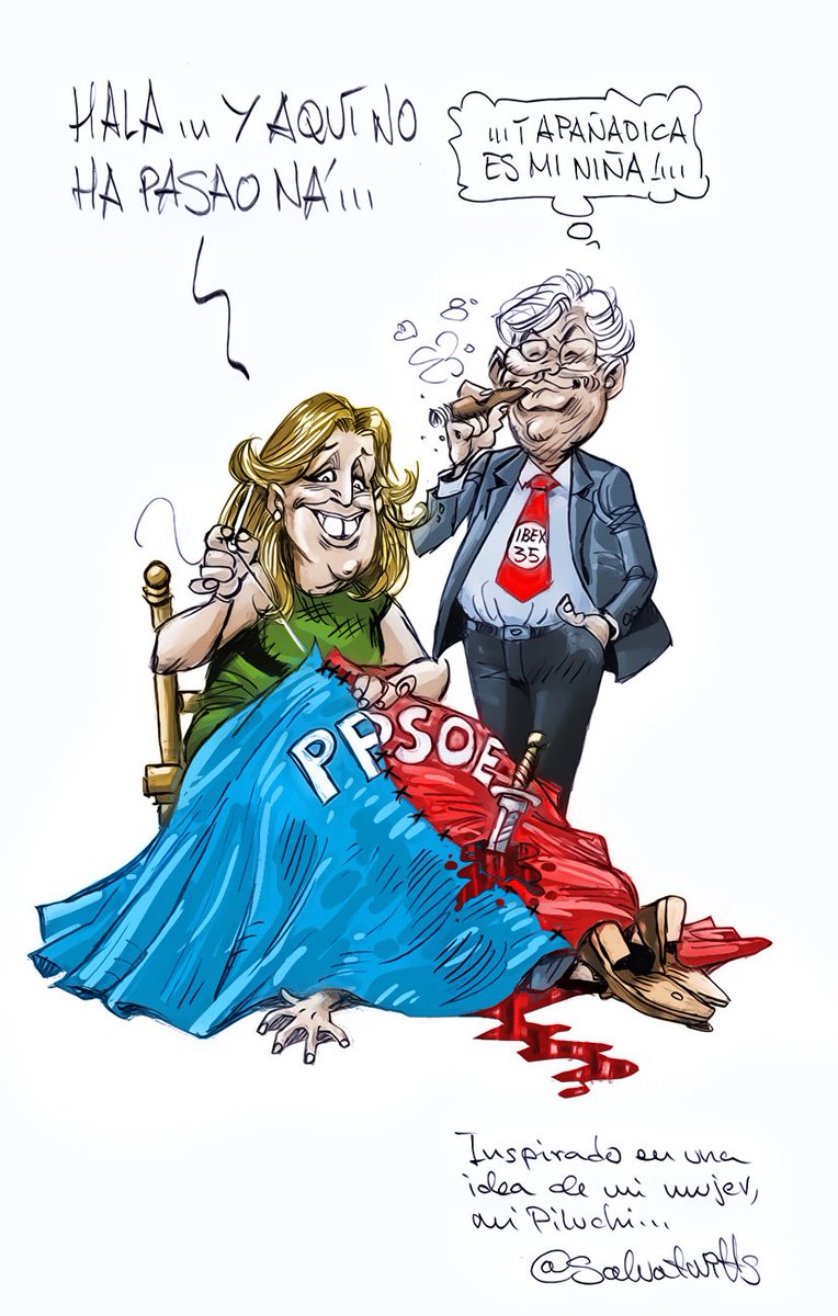 Salvatwitts's tweet photo. España entre costuras.
#TuitsATrazos https://t.co/pkbEvr2KQt