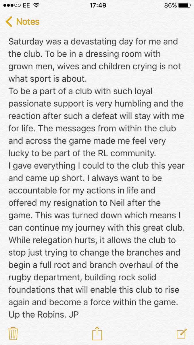hullkrofficial's tweet photo. A message from Jamie Peacock ... https://t.co/cMa4gKrLo6