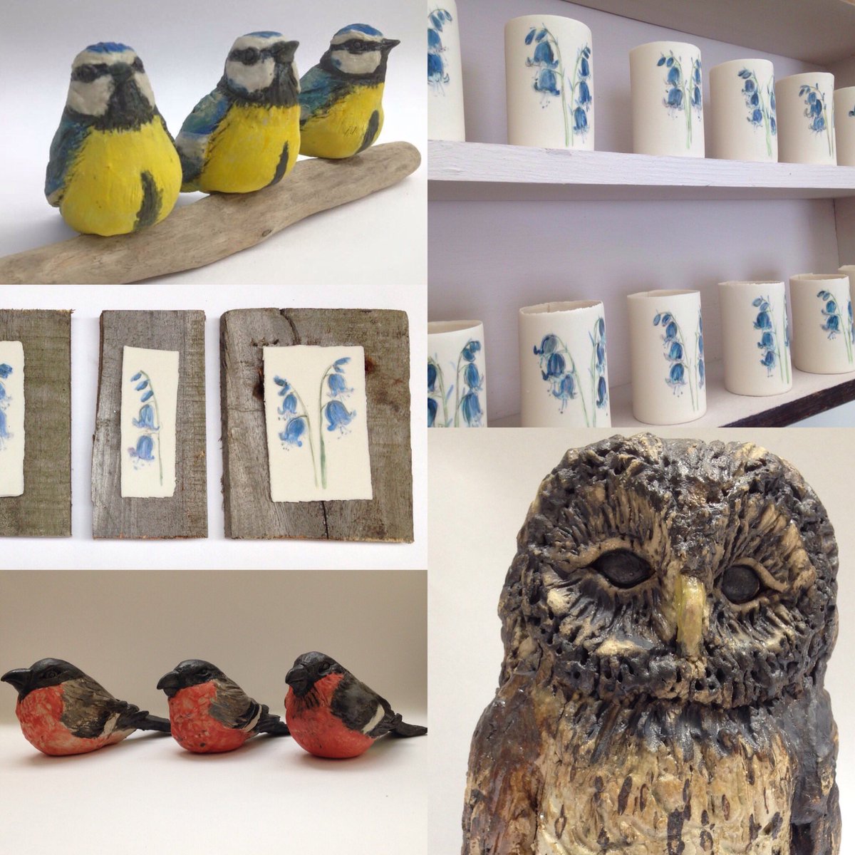 HigherfordMill's tweet photo. Our @julie_miles will be open this Sat/Sun 10-4 with her work on display too #ceramics #ceramicsculpture #clay #porcelain #Birds #nature https://t.co/TF75JusG6n
