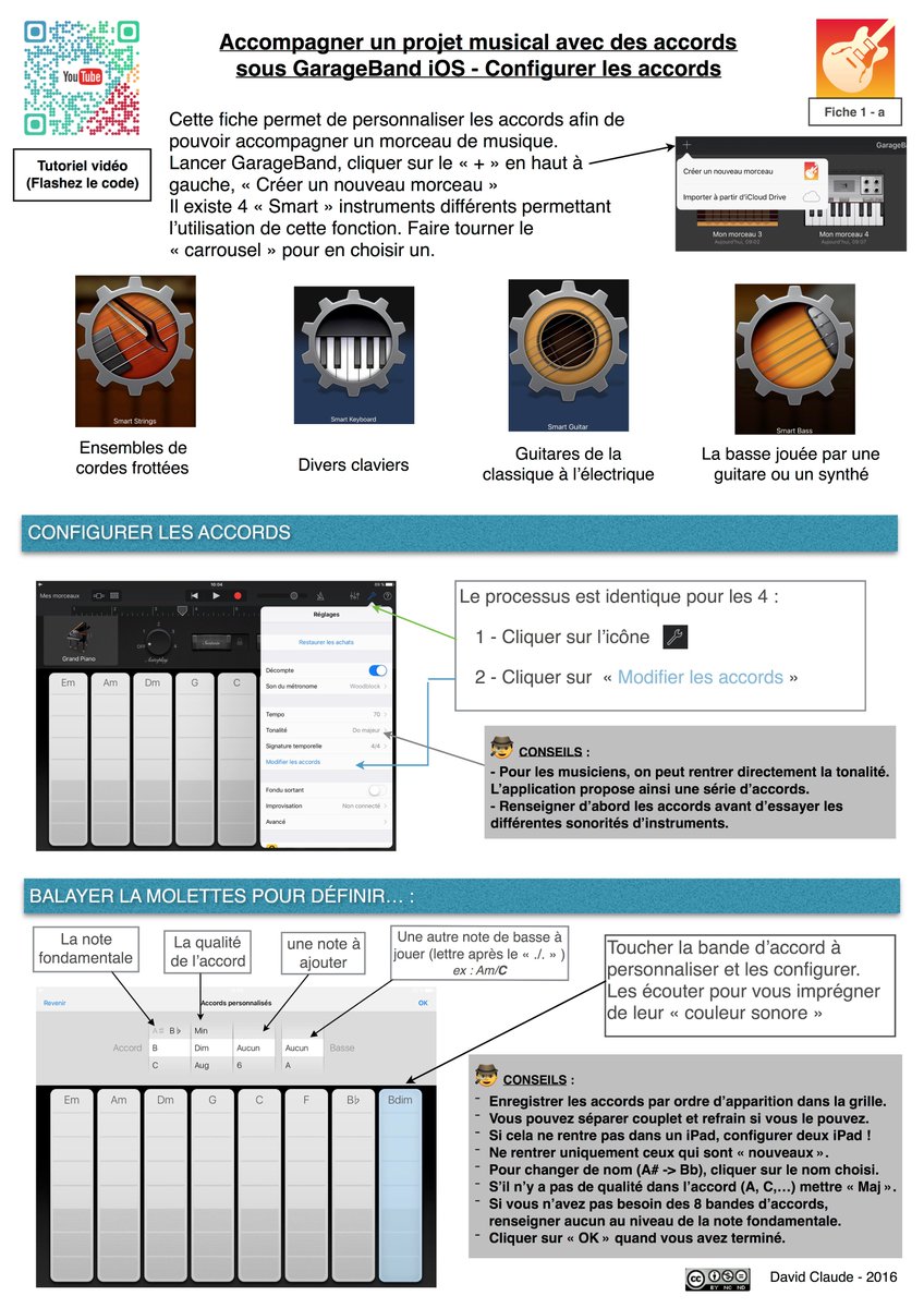 Fiche 1-a tuto <a href="/GaragebandiOS/">Garageband iOS</a> : configurer les accords pour jouer un morceau. @edmustech <a href="/edmusconnect/">EdmusConnect</a> @FlaVieJazz @prof2zik <a href="/BernardChantal/">Bernard Chantal</a>