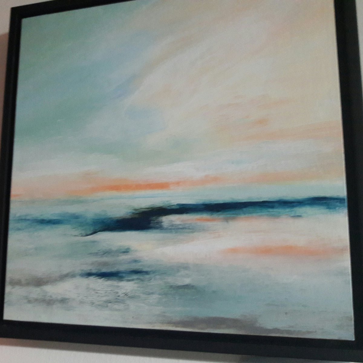bethanypeckart's tweet photo. Sold today at open studios to a beautiful friend. @WesternAveArts #artweekboston #openstudios #dreamscapes #studio214 https://t.co/N3mS499osU