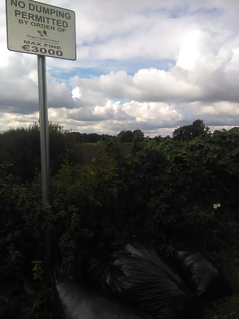 antzc40's tweet photo. What an absolute disgrace, dumping rubbish for others to clean up #Litter #CollinsBridge #Lucan #Name&Shame #Fine https://t.co/3jxQp38WbQ