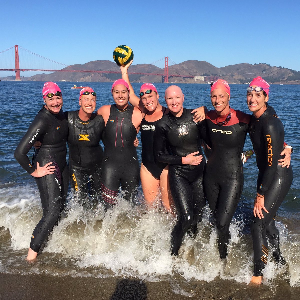 PeteIsAGirl's tweet photo. Crushed it! 💪🏼 @SAAswim SF did some damage yesterday in the Bay! #makingwavestofightcancer #saasf16 #noonefightsalone https://t.co/CQyYnpU7Em