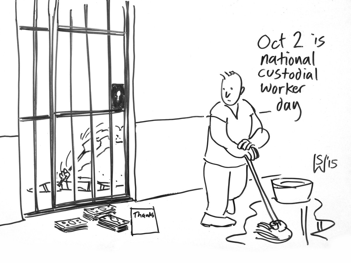 SteveArtist2D3D's tweet photo. Today is national custodial worker day... https://t.co/nrjBcSKEBj