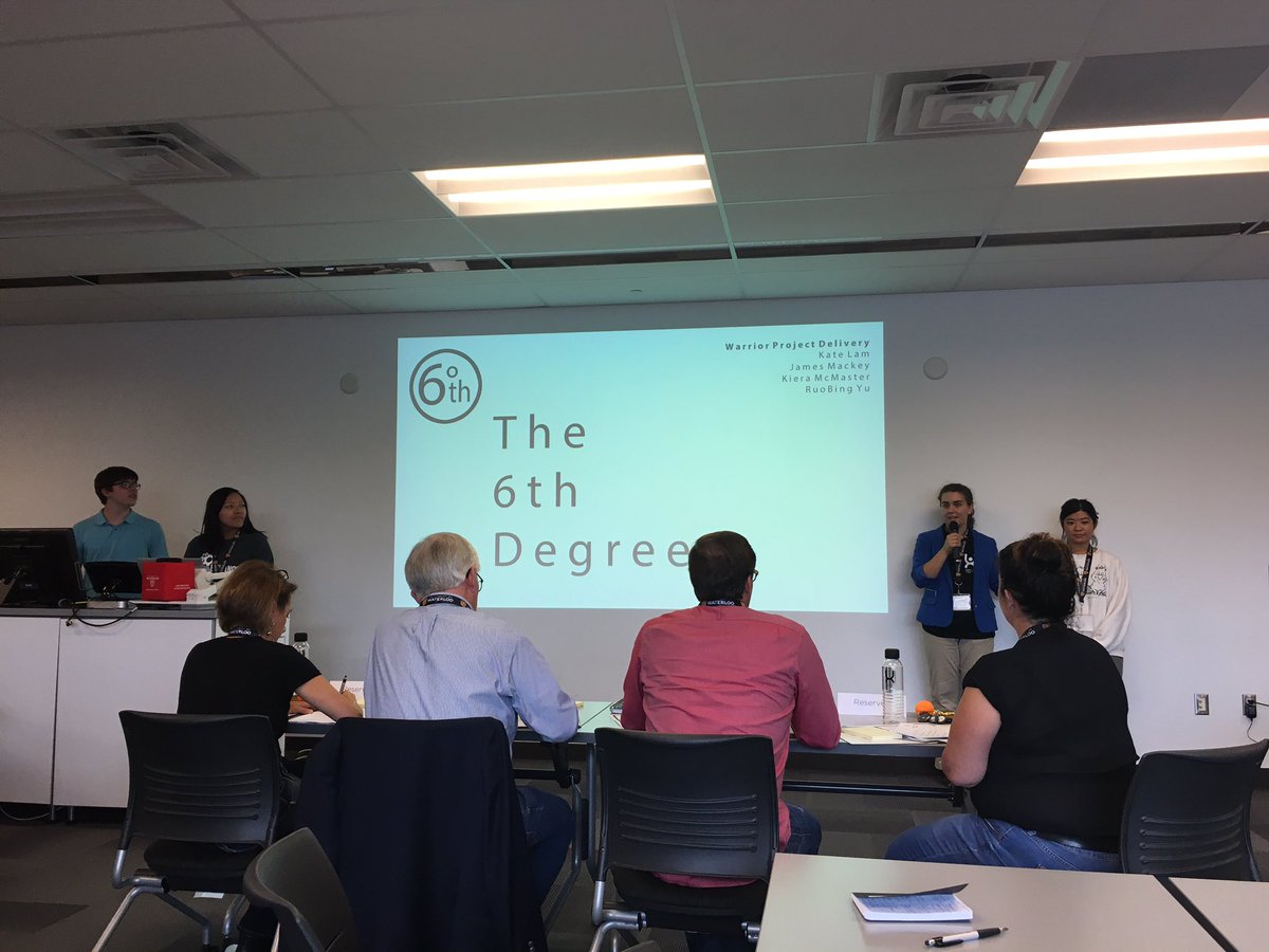 GrgSocialMedia's tweet photo. Warrior Project Delivery presents their idea: The 6th Degree. #uXperience2 https://t.co/3vse5K8fR3