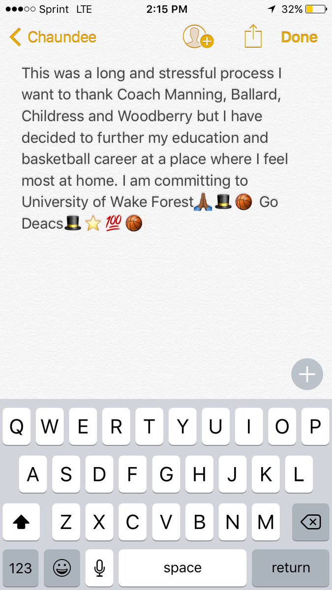 Committed to the University of Wake Forest🙏🏾🎩🏀⭐️Go Deacs