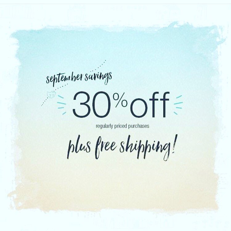 Hurry in our September Savings is coming to an end. We have 30% off plus free shipping.