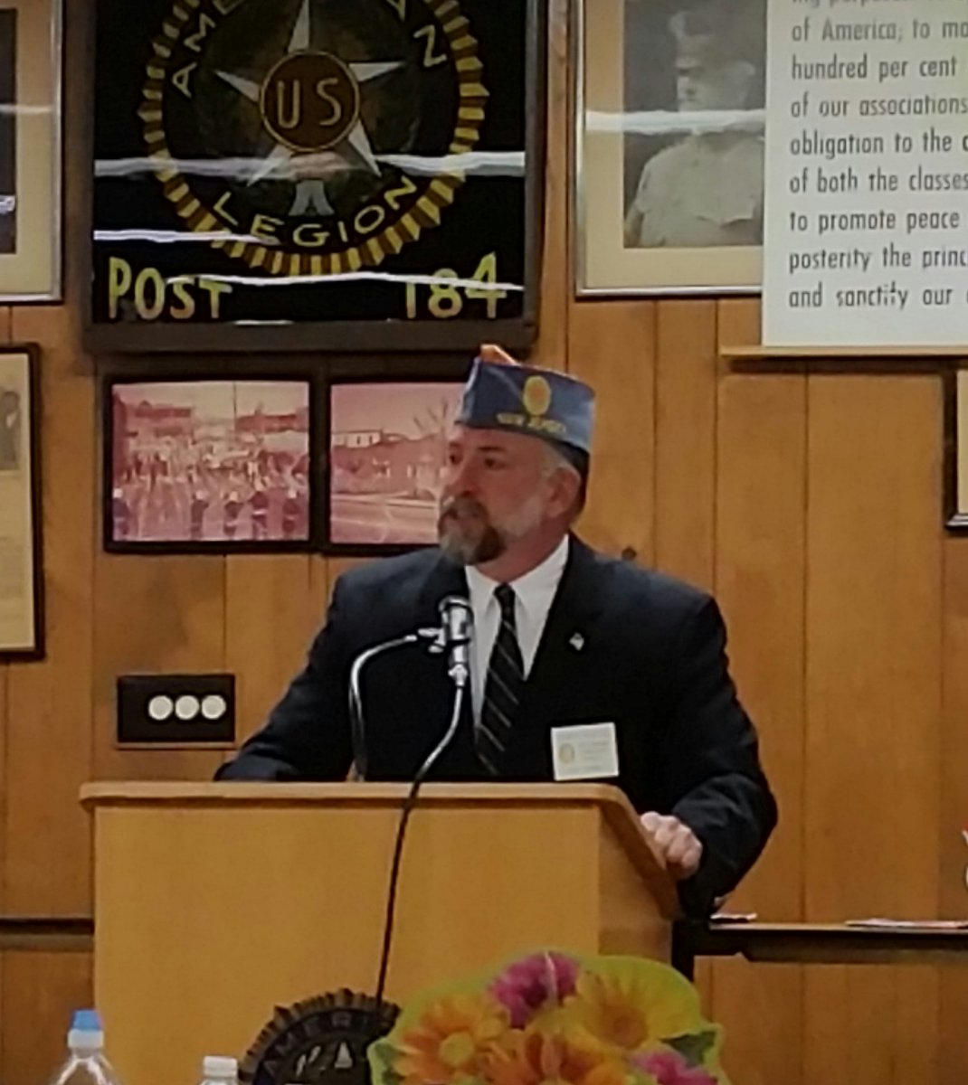 NJDetachment's tweet photo. .@NJDetachment Commander addresses those assembled at the Auxiliary #POW/MIA service in Wildwood October 2nd. https://t.co/cBb3yYf3bc