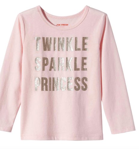 msmiakirshner's tweet photo. I was at @JoeFresh and found this sexist messaging in the boys' and girls' section: Boys= smart and girls=princess. https://t.co/dYUfNs1ahr