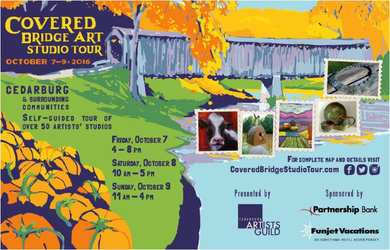 50+ talented artists showing their process.  Can't get much better.  #studiotour #cbast #cedarburgart  cedarburgartsweekend.com