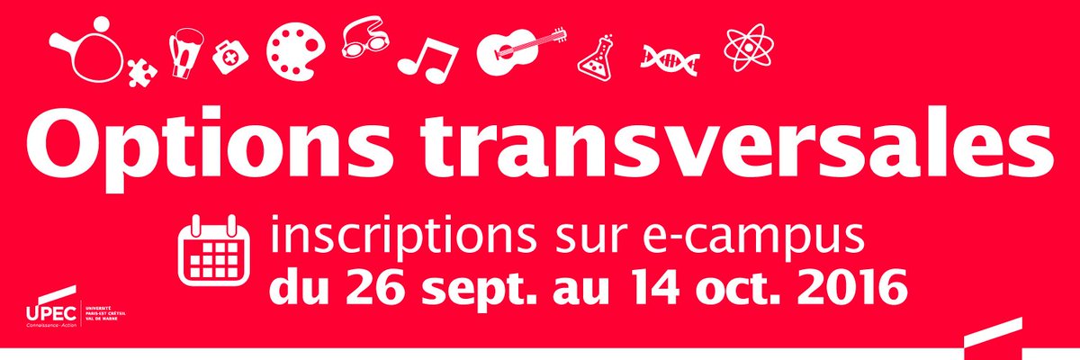 UPECactus's tweet photo. Ouverture des inscriptions à toutes les options transversales à partir du 3 octobre (en + des options sport) ! https://t.co/DjQpsSnrhB https://t.co/1MiA8Q4sXM