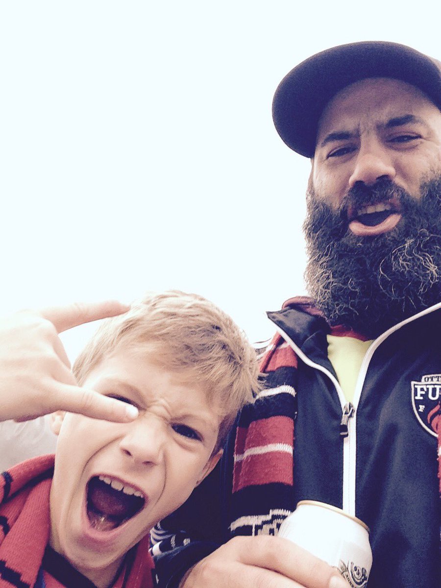 SteveBailey1984's tweet image. Dad and son fun in #sectionW with the @BytownBoysSC!!!! Come on you @OttawaFuryFC!!