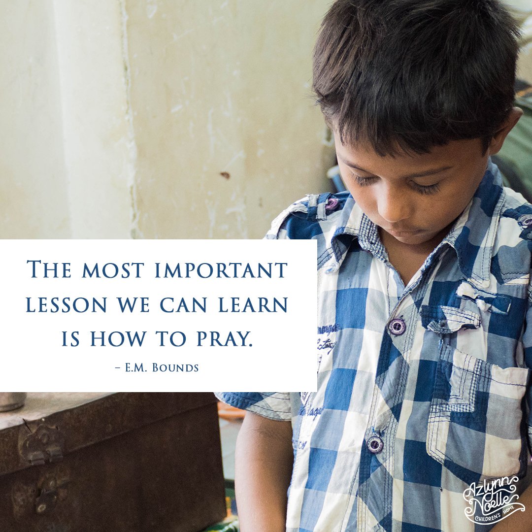 ANCH_India's tweet photo. The most important lesson we can learn is how to pray. – E.M. Bounds https://t.co/G74plQonAn