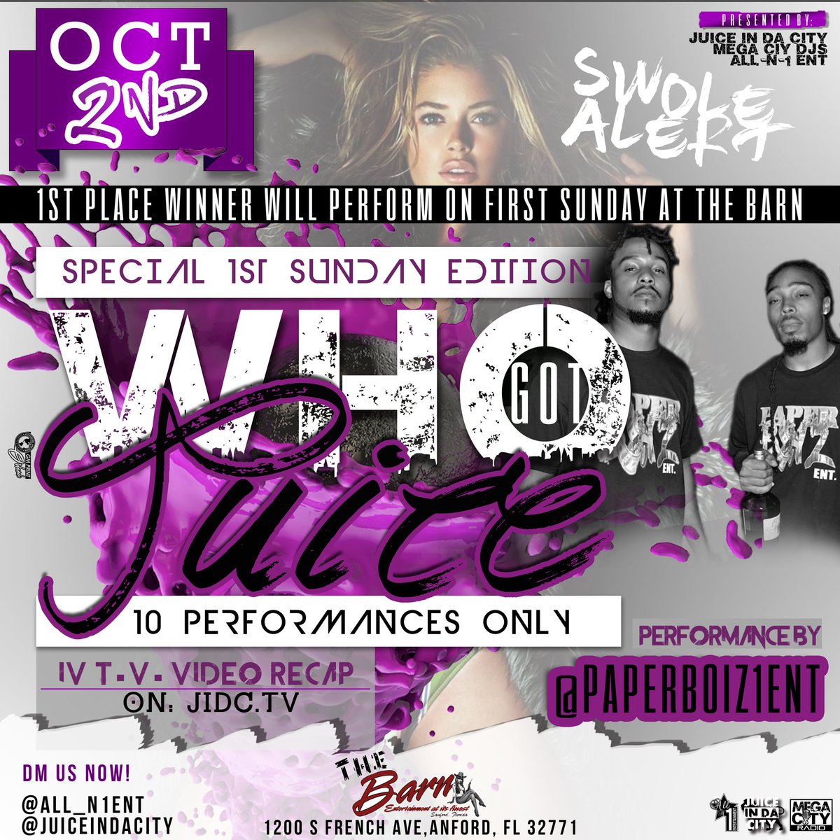PaperboiHot's tweet photo. Live tonight #sanford #olrlando #djs #artist #winning #1st #wegotthe juice https://t.co/fekEhA3Y0f