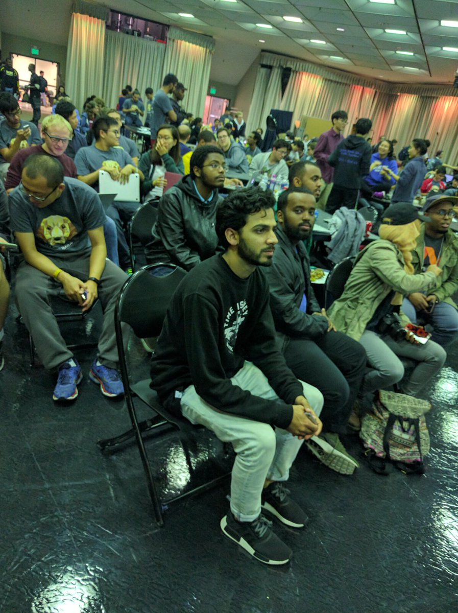 MLHacks's tweet image. Hackers @HackUMBC are at attention for final demos! Can&apos;t wait to see who are top three are #HackUMBC