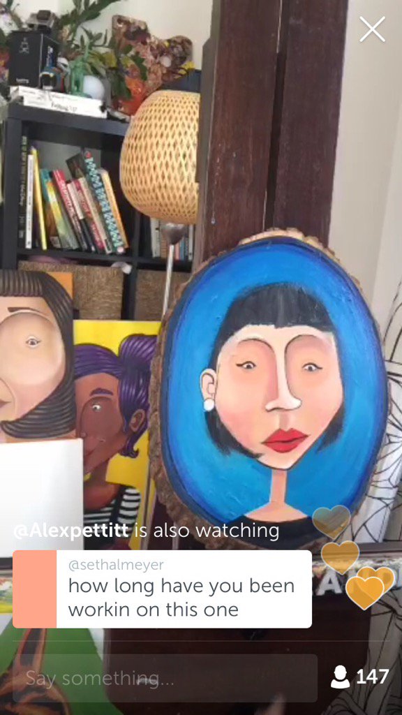 CallMeSammyBaby's tweet photo. .@AmandaOleander on #Periscope: Artist in Los Angeles: Painting and #talking 🎨😜 https://t.co/9RDhYLgMbT https://t.co/egH2uN8f9j