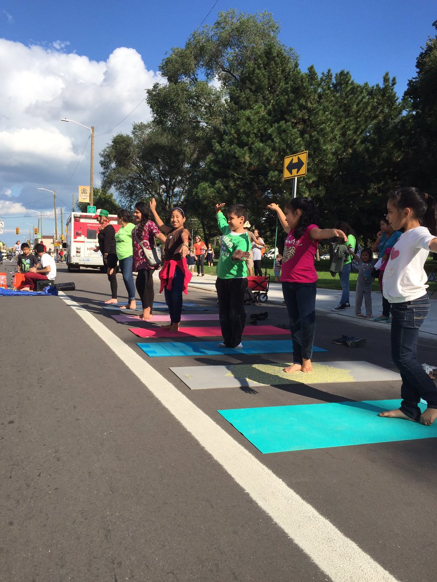 Feeling zen on Vernor with our program partner, Inner Waymark! #openstreets #detroit ✌️️