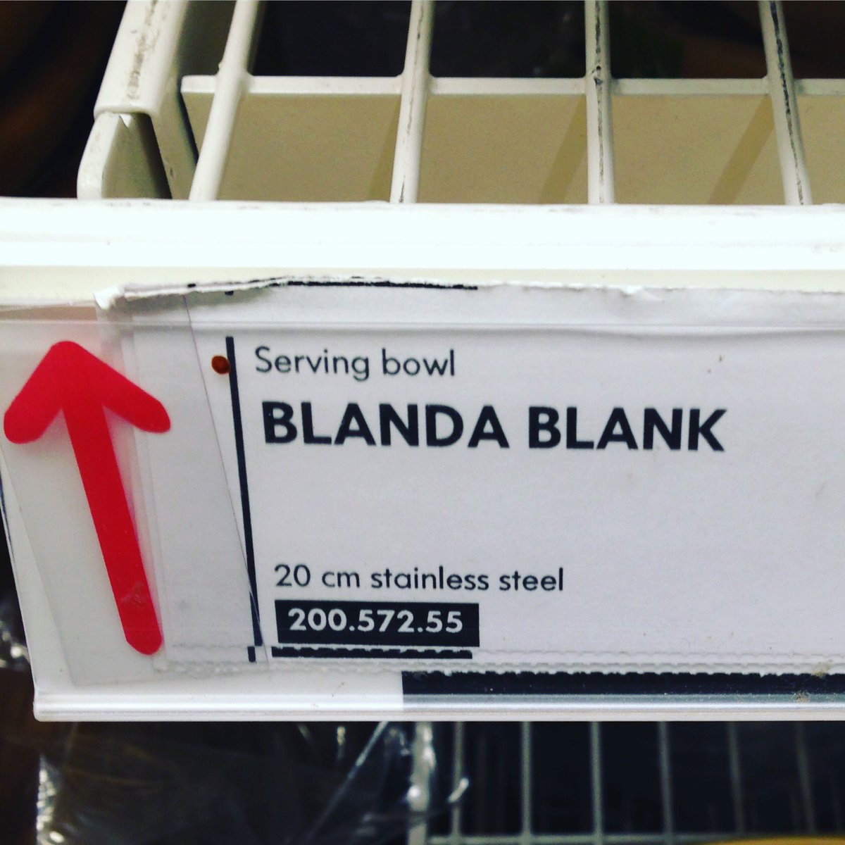 grogwords's tweet image. Hey @dadwroteaporno did Rocky ever leave the pavilion and pop down Ikea for some inspo? Spotted *right* by the pots and pans...