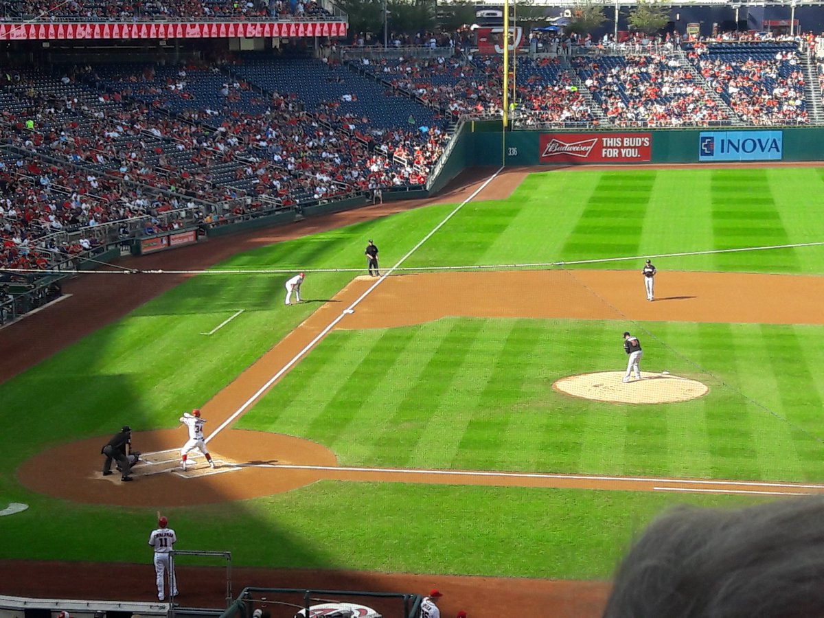 Bitterchick's tweet photo. Ladies and Gentlemen good afternoon.
It's a fine day for some baseball in our nation's Capitol with the #NLEChamps . https://t.co/hEhdsGzauS