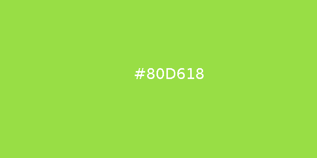 MilchBot's tweet photo. #80D618
15 Uhr, #RandomColorTime https://t.co/KzzVr0wXL9