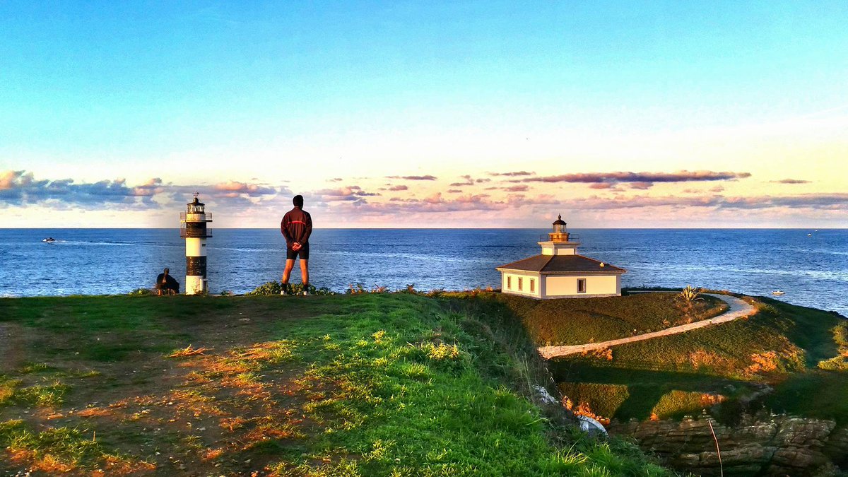 Todo un lujo contemplar un atardecer en #otoño desde la #IllaPancha #Ribadeo