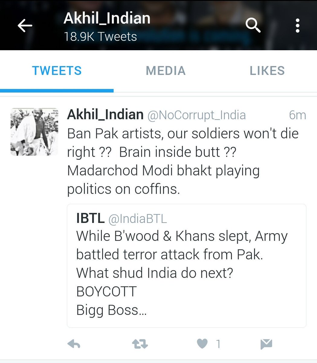 ibtlx's tweet photo. Support the army, ask to boycott #PakPremis, & Kejri supporters hurl u with filthy abuses- Mother-Sister ones.
Why AAP loves Pak? Funding? https://t.co/EFasCZ60Vq