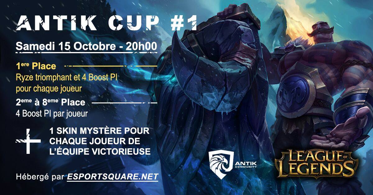 AntikCo's tweet photo. Nous n'attendons plus que vous ! @LoL_France #Invocateurs #lolesports #esport @LeagueOfLegends @loleu @esportsquare @TeamRedBloods #LoL https://t.co/5LhWjRYdCx